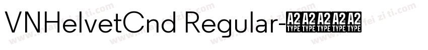 VNHelvetCnd Regular字体转换